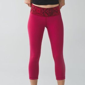ululemon Wunder Under Crop III Reversible Pink - 4